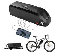Ebike Lithium Battery Pack, Lithium-Ion Battery with Charger and LED Power Display for 200W 250W 350W 500W 750W Electric Bike MTB Motor Battery 36V,10.4AH