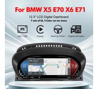 EBILAEN 12.3 ''Auto LCD Cruscotto Tachimetro Per BMW X5 E70 X6 E71 2006-2013 Instrumento Digitale Cluster Carplay Android auto For X6 E71 CCC CIC