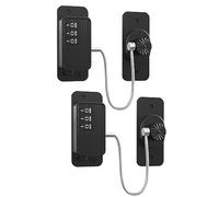 EBILUN 2PCS Lucchetti Per Frigorifero Con Combinazione, Lucchetto Adesivo Per Congelatore, Lucchetto Per Frigorifero Sicuro Per Bambini, Serratura Per Armadietto Per Porta Del Frigorifero (Nero)