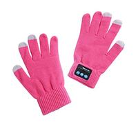 EBILUN Guanti Invernali Caldi Guanti per Altoparlante Bluetooth Touch Screen Dita Guanti da Lavoro Caldi Guanti Intelligenti per la Stagione Fredda per Lo Sport all'Aria Aperta (Rosso)