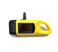 EBILUN LED Torcia Solare Portatile a Batteria per Campeggio, Moschettone Energia Ricaricabile, Climbing, Hiking, Lanterna da Emergenza - Giallo