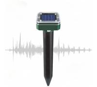 EBILUN Repellente per talpe, ad ultrasuoni, impermeabile, per esterni, per roditori, arvicole e serpenti (2 pezzi)