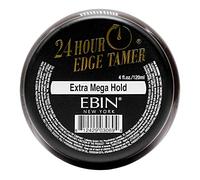 EBIN NEW YORK 24 Hour Edge Tamer, Extra Mega Hold, 4.0 Oz - Nessuna desquamazione, residuo bianco, lucentezza e consistenza liscia con olio di argan e olio di ricino