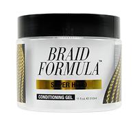 EBIN NEW YORK Gel condizionante Braid Formula, Super Hold, 11 Oz | Ottimo per intrecciare, attorcigliare, bordi, nessun residuo, nessuna desquamazione