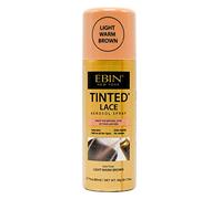 EBIN NEW YORK Spray Lace Spray Light Warm Brown, 80 ml, copertura naturale per pelle marrone chiaro caldo con effetto cuoio capelluto reale