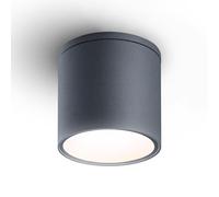 EBION Faretti Soffitto Plafoniera Faretto Soffitto In Alluminio, IP54 Impermeabile, GU10, Spotlight Per Interno Bagno Cucina Soggiorno Corridoio Ristorante, Nero(Lampadina Non Inclusa)