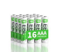 EBL 1.2V AAA Batterie Ricaricabili 1200 Tech, Pile Ricaricabili 1100mAh Ni-MH con Comodo Astuccio, Confezione da 16 pezzi