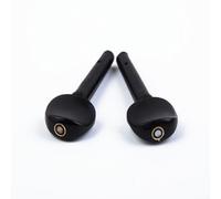Ebony - Confezione da 4 pioli per violino, compatibili con violini full size e frazionari 4/4 3/4 1/2 1/4 1/8 per un supporto costante dell'accordatura (4/4)