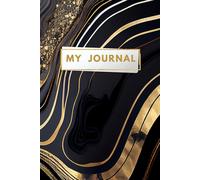 Ebony Geode Journal: A Minimalist Lined Notebook for Writing, Notes, or Reflection