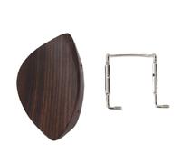 Ebony Wood Violin Chin Rest for 4/4 Size | Ergonomic Design for Comfortable Practice | Expert Chin Rest with Softwood Strip & Bracket