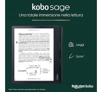 Rakuten Kobo Sage lettore e-book Touch screen 32 GB Wi-Fi Nero Rakuten Kobo