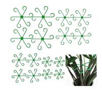 EBQOSK Set di 16 tralicci decorativi per piante a forma di fiore, in metallo, per rampicanti in vaso, rose e giardini interni/esterni, robusti aiuti per la crescita delle piante