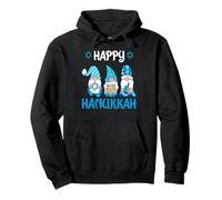 Ebraica - Hanukkah GNOME - Happy Hanukkah Felpa con Cappuccio