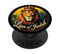 Ebraico Israelita YHWH Leone di Giuda Yahweh Arte rastafariana PopSockets PopGrip Adesivo