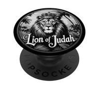 Ebraico Israelita YHWH Leone di Giuda Yahweh Arte rastafariana PopSockets PopGrip Adesivo