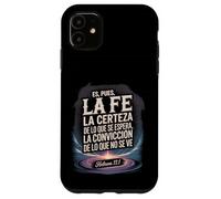 Ebrei 11:1 Versetto della Bibbia Cristiana Spagnola Custodia per iPhone 11