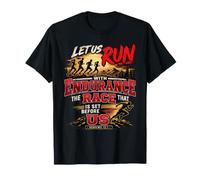 Ebrei 12 1 Corri con Endurance Christian Mountain Runner Maglietta