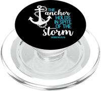 Ebrei 6:19 - L'ancora tiene nonostante la tempesta PopSockets PopGrip per MagSafe