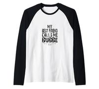 Ebreo Nonna Amore Nipote Il Mio Migliore Amico Mi Chiama Bubbe Maglia con Maniche Raglan