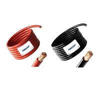EBROM Cavo Batteria 5 m Rosso H07V-K 25 mm² e Nero H07V-K 16 mm² - 100% Rame OFC - 3 m