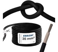 EBROM Cavo flessibile in gomma speciale per batteria 35 mm2 (35 mm²) nero 99,9% rame OFC, stagnato, resistente ai raggi UV e alle intemperie, 35 mm2 NSGAFÖU, disponibile a partire da 1 m, per macchine