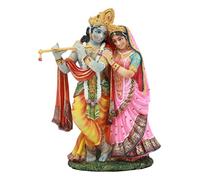 Ebros Gift PTC RADHA KRISHNA STATUA AVATAR DI VISHNU E SHAKTI DIVINO AMORE MASCHIO ASPETTI FEMMINILI