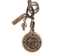 EBSEM Collana con leggende della musica, in vera pelle, per uomo e donna, Pelle, zama