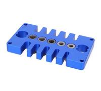EBTOOLS 08650 Posizionatore 3 in Punch Dowel Jig Precisa Perforazione per la Lavorazione del legno- Design in Lega di Alluminio Blu