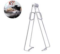 EBTOOLS 1 Pcs Strumento Cottura a Pellicola Pieghevole per Pentole in Acciaio Inossidabile Ergonomico (SILVER)