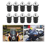 EBTOOLS 10 Pezzi di Motociclette Universali per Motociclette M5 Viti Esagonali Interne con 4 Scelte di Colore - & - Dispositivi di Fissaggio a Prova di Bici per Bici (SILVER)