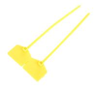 EBTOOLS 100 Pezzi di Blocco di Plastica Giallo Cravatte Etichetta Autobloccante per Merci e Bagagli (YELLOW)