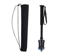 EBTOOLS 10KG Video Monopiede Heavy Triop telescopico in lega di alluminio Ultra monopiede con treppiede Base (nero)