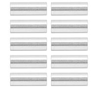 EBTOOLS 10pcs 6 Mm Rotondi Distanziatori in Lega di Alluminio Non Threading di Supporto per Macchinari e Progetti Fai - -Te (Lunghezza 16 mm)