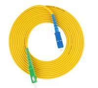 EBTOOLS 2 PCS 5m SC/UPC modalità Singola Cavo Cord Ottico Fibro OPTICALE - Jumper Ad Alte Prestazioni e Fibre per Il Networking