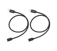 EBTOOLS 2 Pcs Tipo C Cavo di Estensione da Maschio a Femmina, Cavo del Connettore di Alimentazione PD .5m per Ricarica Rapida e Trasferimento dei Dati (1,5 m / 4,9 piedi)