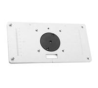 EBTOOLS 2351208 Mm di Router in Alluminio Inserisci Piastra con 4 Anelli e Viti, Strumento di Allineamento per Progetti di Lavorazione del Legno