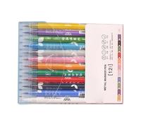 EBTOOLS 24 Colori Penne per Marcatori Metallici Impostati con Doppi Consigli per Arte Sottile e Audace - Secco Rapido, per Artisti e Artigianato per Bambini (12 penne)