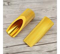 EBTOOLS 2pcs Elegante Blu in Alluminio Motocicletta Piolo Sostituto per, Design Affusolato con Texture -Slip (Gold)