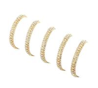 EBTOOLS 3 File AB Colore Cucitura Ines Catena per Vestiti e Accessori n. 4 - per Progetti Fai -da -Te! (Rosso) (Blue) (Gold)