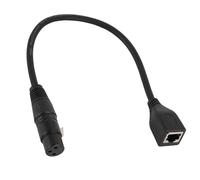 EBTOOLS 3 Pin Xlr da Femmina a Rj45 Cavo Adattatore Femminile per Applicazioni - Lunghezza 1ft per Stadio e Utilizzo dello Studio