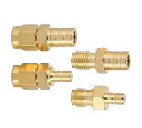 EBTOOLS 4 Adattatore RF Set di SMA su Kit Connettore SMB per di Radio DAB, Ottone Placcato