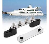 EBTOOLS 4 Borchie Blocco di Giunzione del Terminale Elettrico 100 Amp, Base in Fibra di Vetro per Marine, Camion e Utilizzo degli Autobus