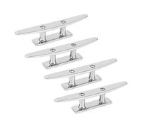 EBTOOLS 4 Pezzi 4 Pezzi 5 Pollici in Acciaio Inossidabile di Grado Marino 5 Pollici - Tacchette di Ormeggio con Dock Lucido Ad Alta Lucidatura per Yacht, Kayak e Moto
