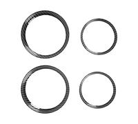 EBTOOLS 4 Pezzi Coperchi di Uscita in Fibra di Carbonio per R54 R55 R60 Cashboard AC Ademblea