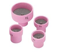 EBTOOLS 4pcs .6 Mm TIG TIG Tazze in Ceramica con Acciaio Inossidabile per WP9 20 25 17 18 26