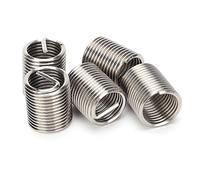 EBTOOLS 5 Pc Inserti Filettatura Ad Alta Resistenza per Riparare il Fissaggio in Acciaio Inossidabile M24x3x2D e Pollici Compatibili