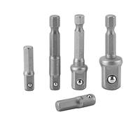 EBTOOLS 5 Pezzi Impostare il Gambo Esagonale Sugli Adattatori per Bit di Testa della Testa per un Impatto e Strumenti Elettrici
