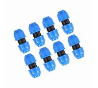 EBTOOLS 5 Pezzi PE Plastic Plastic da 20 Mm a 20 Mm Adattatore Connettore a Tubi Dritti per Soluzioni Idrauliche Efficienti