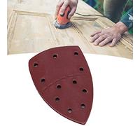 EBTOOLS 60pcS Srogoniere Triangolare Premium 11 Fori Fogli di Grinta per Legno, Metallo e Altro, 140x140x100mm (180 maglie)