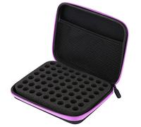 EBTOOLS 63 Slot Custodia per l'olio Essenziale Portatile per Aromaterapia e Smalto - Leggero e Adatto Ai Viaggi (PURPLE)